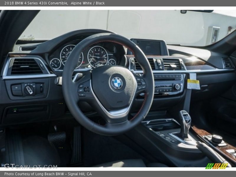 Alpine White / Black 2018 BMW 4 Series 430i Convertible