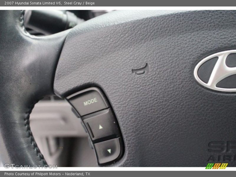 Steel Gray / Beige 2007 Hyundai Sonata Limited V6
