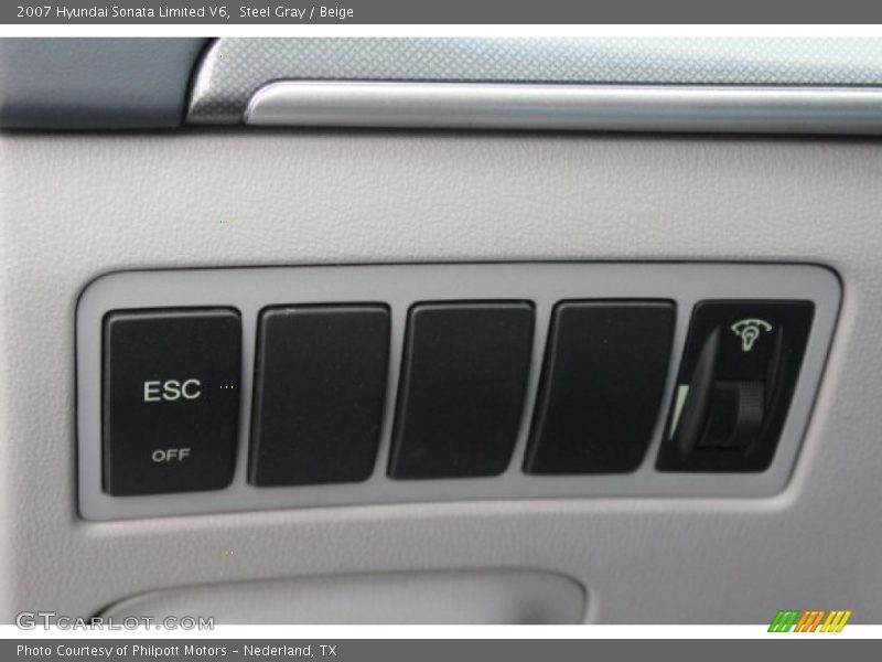 Steel Gray / Beige 2007 Hyundai Sonata Limited V6