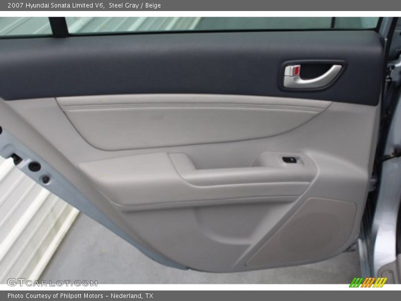 Steel Gray / Beige 2007 Hyundai Sonata Limited V6