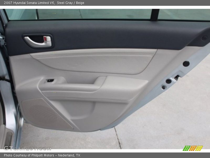 Steel Gray / Beige 2007 Hyundai Sonata Limited V6