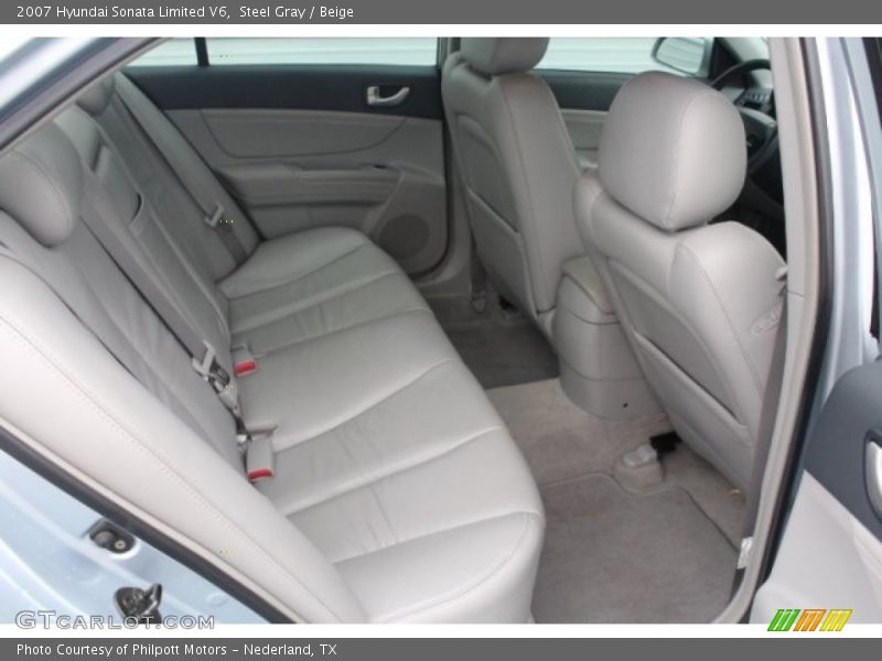 Steel Gray / Beige 2007 Hyundai Sonata Limited V6