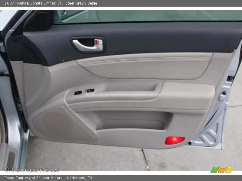 Steel Gray / Beige 2007 Hyundai Sonata Limited V6