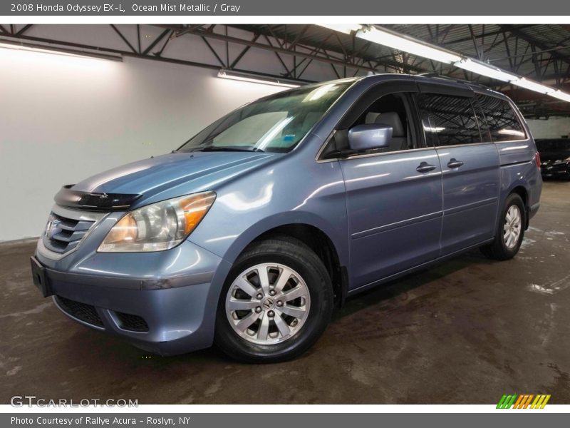 Ocean Mist Metallic / Gray 2008 Honda Odyssey EX-L