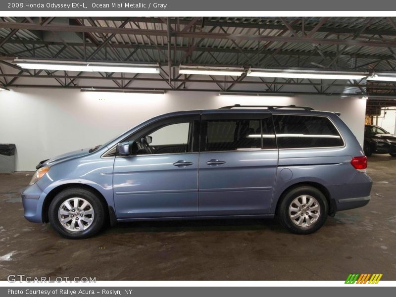 Ocean Mist Metallic / Gray 2008 Honda Odyssey EX-L
