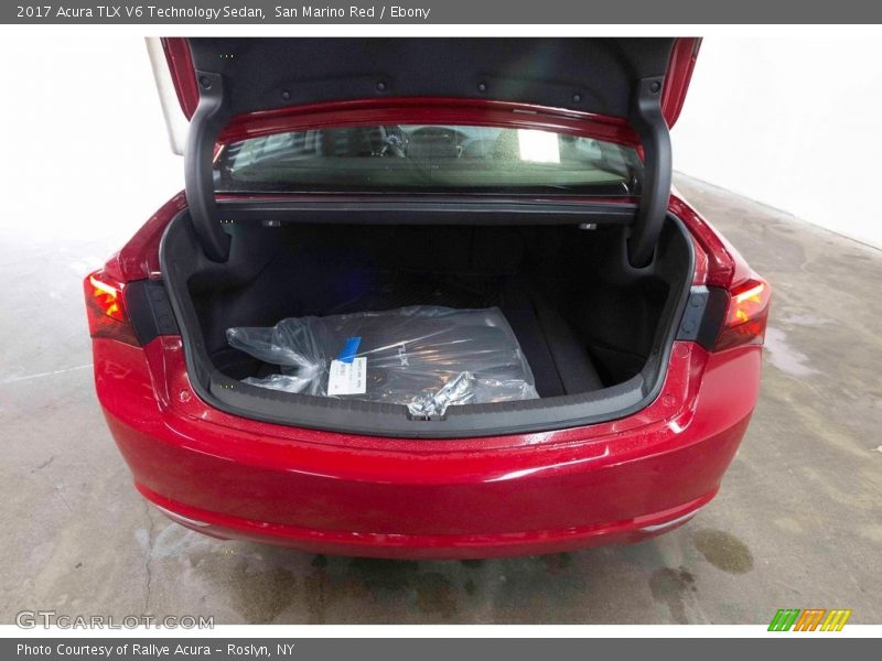 San Marino Red / Ebony 2017 Acura TLX V6 Technology Sedan