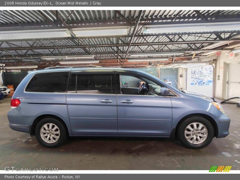 Ocean Mist Metallic / Gray 2008 Honda Odyssey EX-L