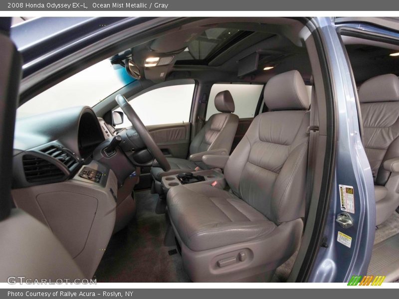 Ocean Mist Metallic / Gray 2008 Honda Odyssey EX-L