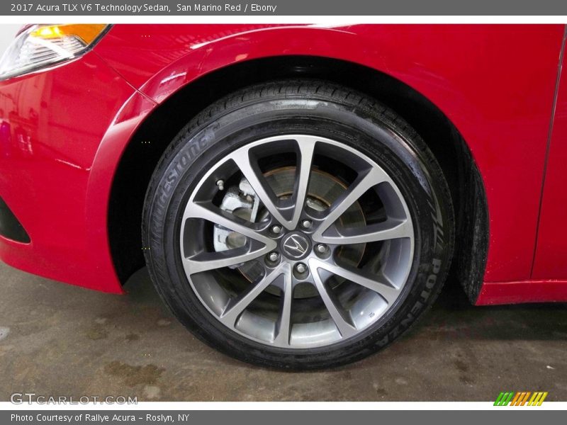 San Marino Red / Ebony 2017 Acura TLX V6 Technology Sedan