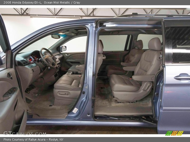 Ocean Mist Metallic / Gray 2008 Honda Odyssey EX-L