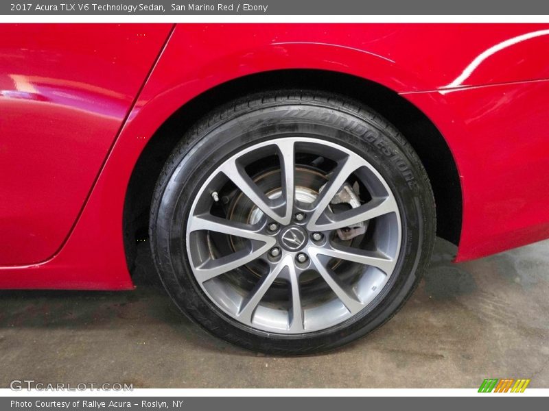 San Marino Red / Ebony 2017 Acura TLX V6 Technology Sedan