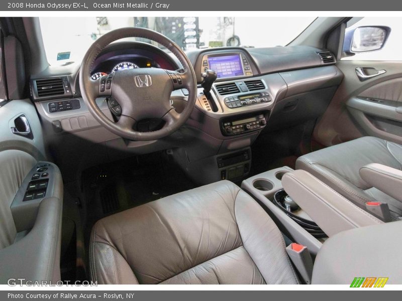 Ocean Mist Metallic / Gray 2008 Honda Odyssey EX-L