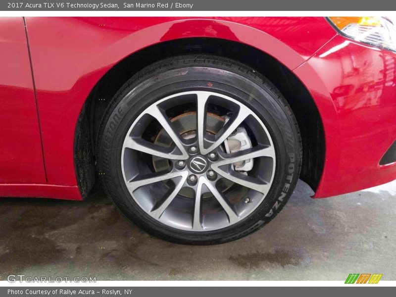 San Marino Red / Ebony 2017 Acura TLX V6 Technology Sedan
