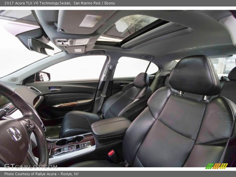San Marino Red / Ebony 2017 Acura TLX V6 Technology Sedan