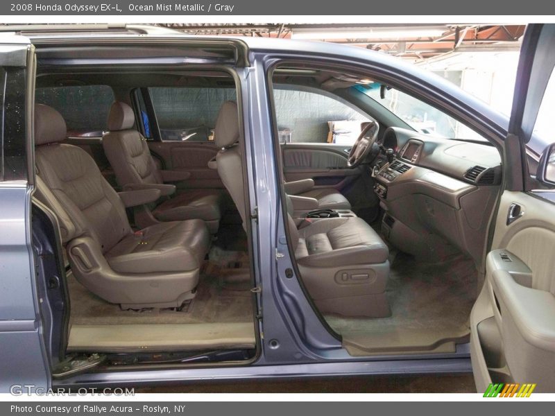Ocean Mist Metallic / Gray 2008 Honda Odyssey EX-L