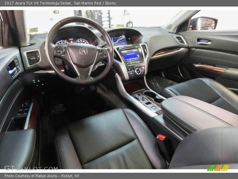 San Marino Red / Ebony 2017 Acura TLX V6 Technology Sedan