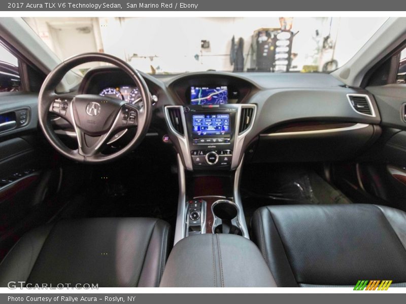San Marino Red / Ebony 2017 Acura TLX V6 Technology Sedan