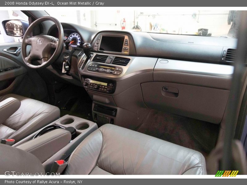 Ocean Mist Metallic / Gray 2008 Honda Odyssey EX-L