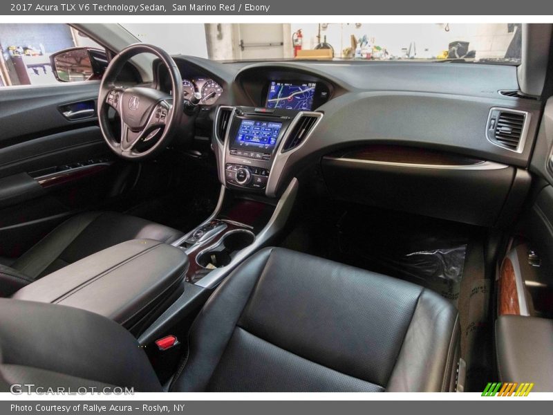San Marino Red / Ebony 2017 Acura TLX V6 Technology Sedan
