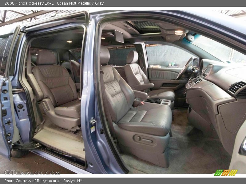 Ocean Mist Metallic / Gray 2008 Honda Odyssey EX-L