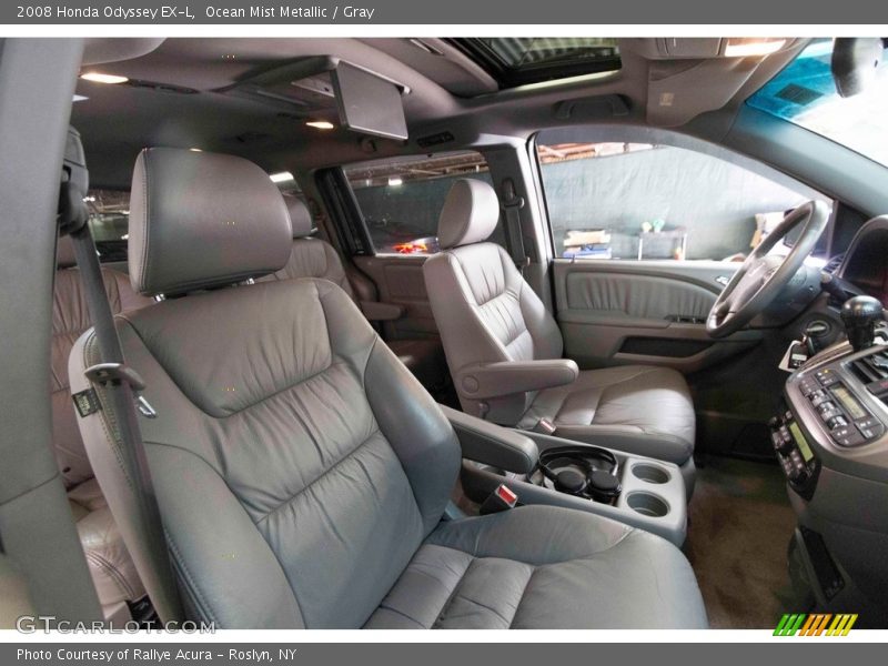 Ocean Mist Metallic / Gray 2008 Honda Odyssey EX-L