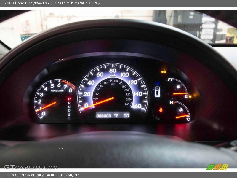 Ocean Mist Metallic / Gray 2008 Honda Odyssey EX-L