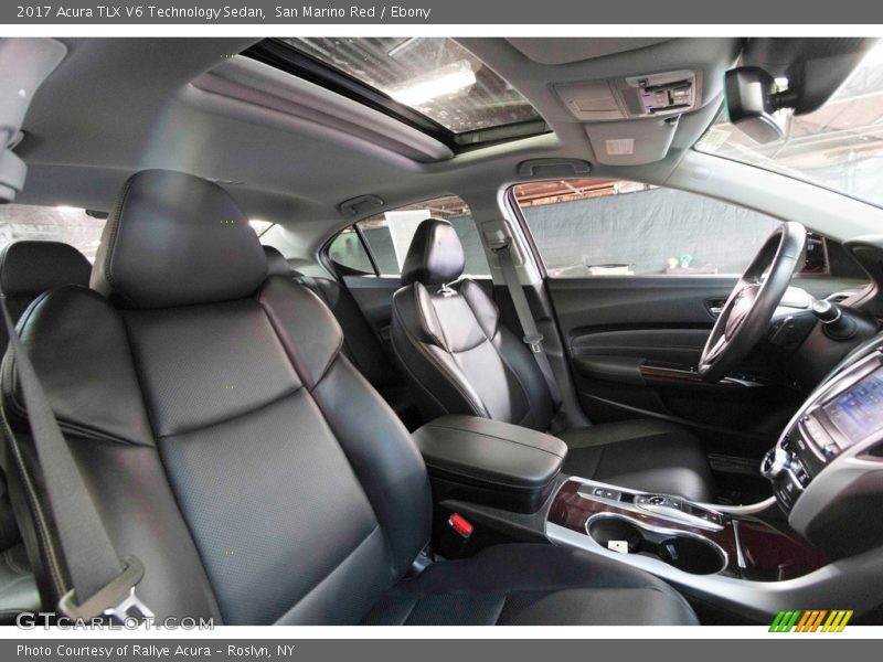 San Marino Red / Ebony 2017 Acura TLX V6 Technology Sedan