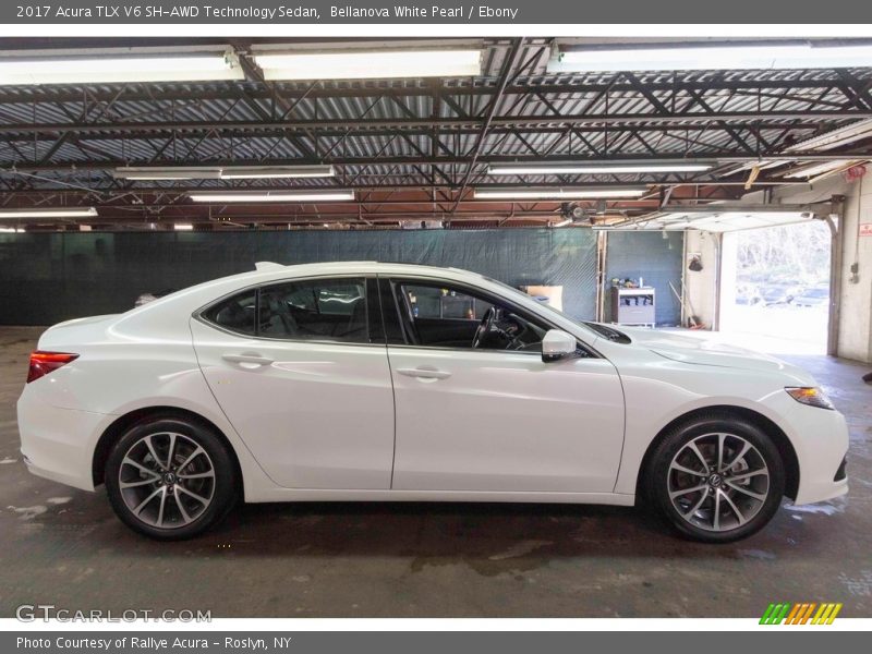 Bellanova White Pearl / Ebony 2017 Acura TLX V6 SH-AWD Technology Sedan
