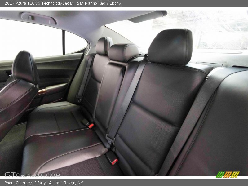 San Marino Red / Ebony 2017 Acura TLX V6 Technology Sedan