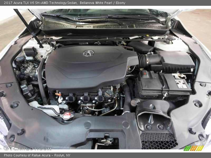 Bellanova White Pearl / Ebony 2017 Acura TLX V6 SH-AWD Technology Sedan