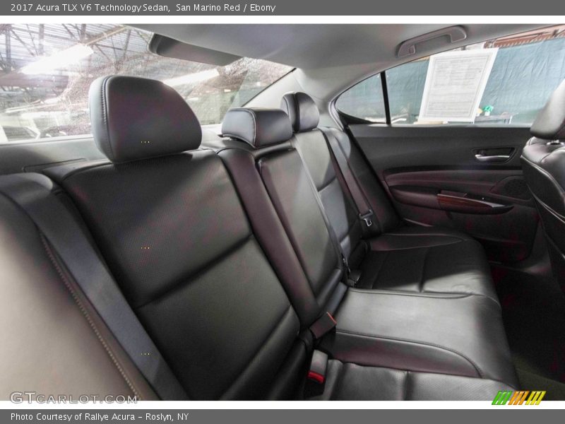 San Marino Red / Ebony 2017 Acura TLX V6 Technology Sedan