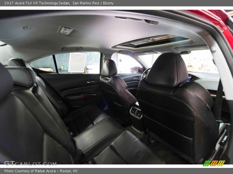 San Marino Red / Ebony 2017 Acura TLX V6 Technology Sedan