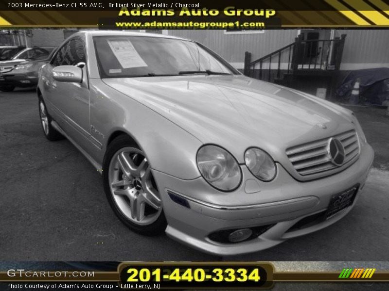 Brilliant Silver Metallic / Charcoal 2003 Mercedes-Benz CL 55 AMG