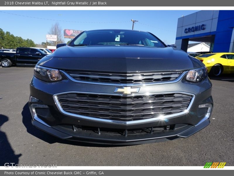 Nightfall Gray Metallic / Jet Black 2018 Chevrolet Malibu LT