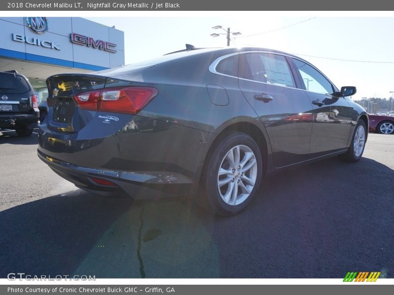 Nightfall Gray Metallic / Jet Black 2018 Chevrolet Malibu LT