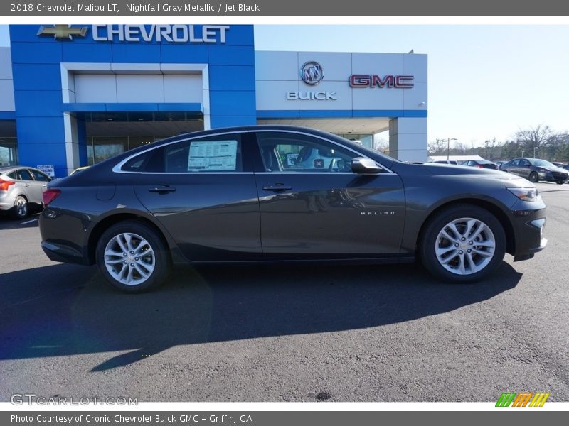 Nightfall Gray Metallic / Jet Black 2018 Chevrolet Malibu LT