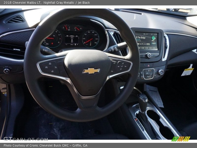 Nightfall Gray Metallic / Jet Black 2018 Chevrolet Malibu LT