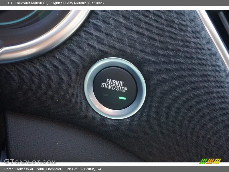 Nightfall Gray Metallic / Jet Black 2018 Chevrolet Malibu LT