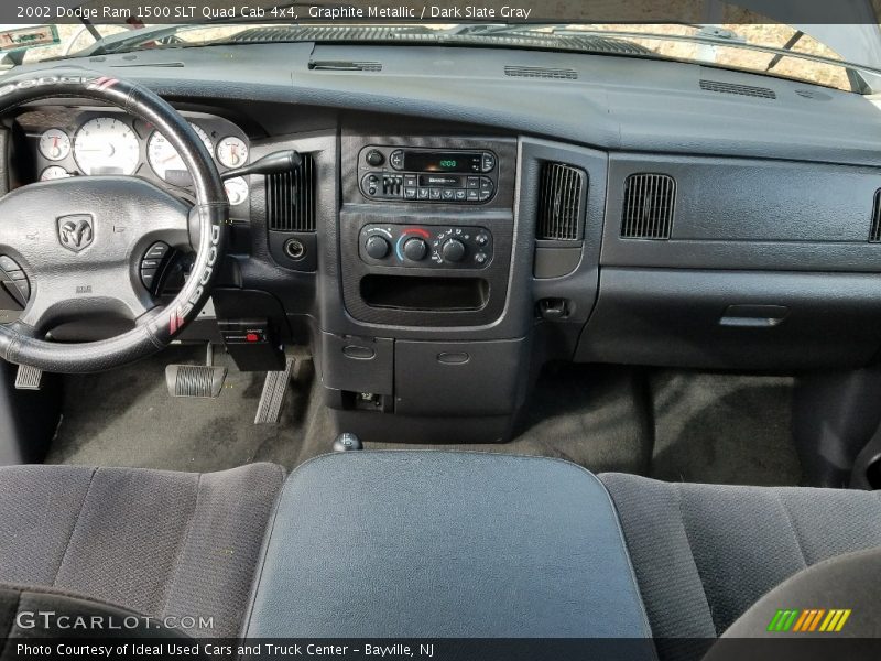 Graphite Metallic / Dark Slate Gray 2002 Dodge Ram 1500 SLT Quad Cab 4x4