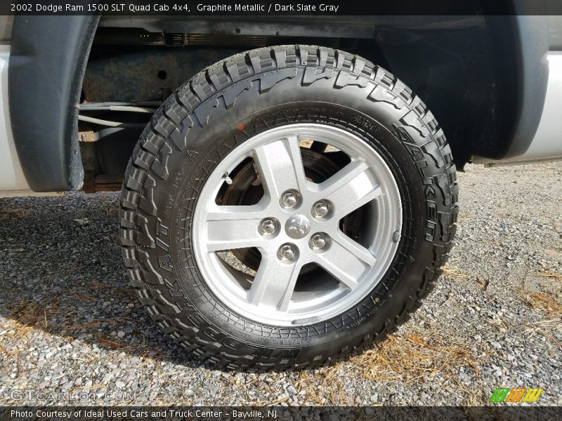 Graphite Metallic / Dark Slate Gray 2002 Dodge Ram 1500 SLT Quad Cab 4x4