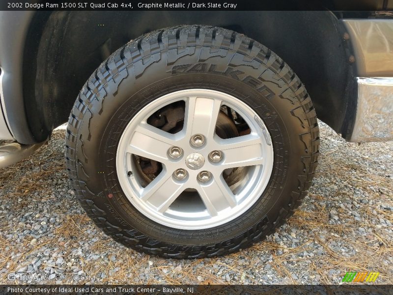 Graphite Metallic / Dark Slate Gray 2002 Dodge Ram 1500 SLT Quad Cab 4x4