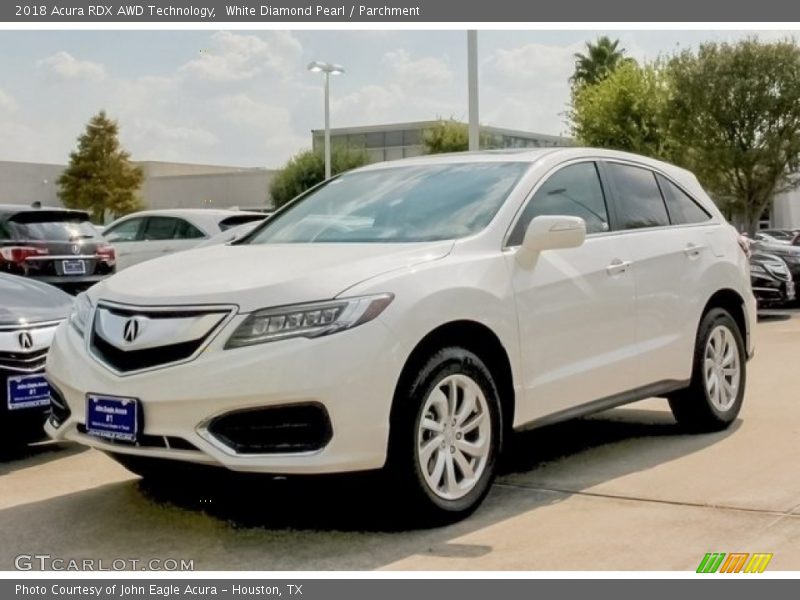 White Diamond Pearl / Parchment 2018 Acura RDX AWD Technology