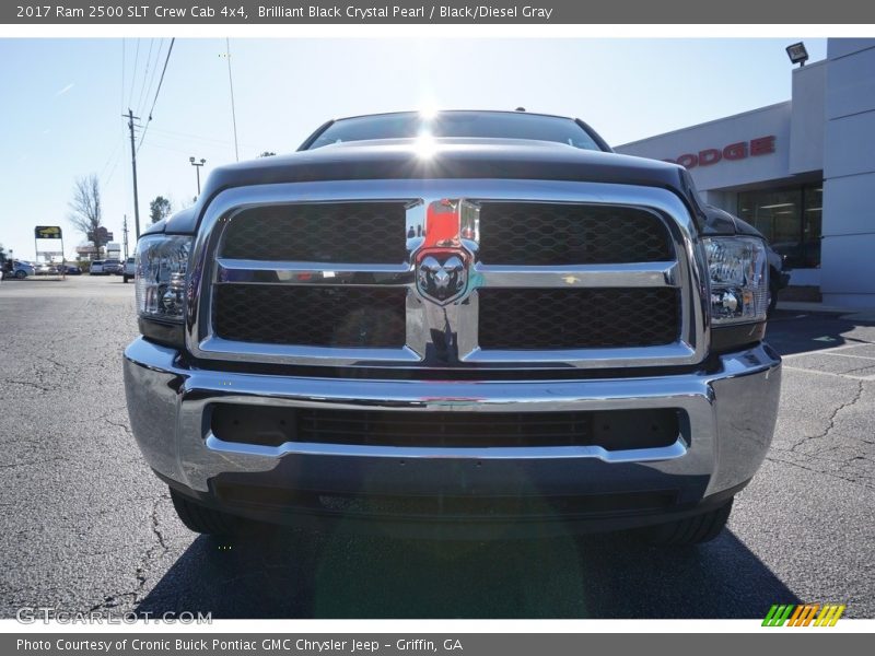 Brilliant Black Crystal Pearl / Black/Diesel Gray 2017 Ram 2500 SLT Crew Cab 4x4