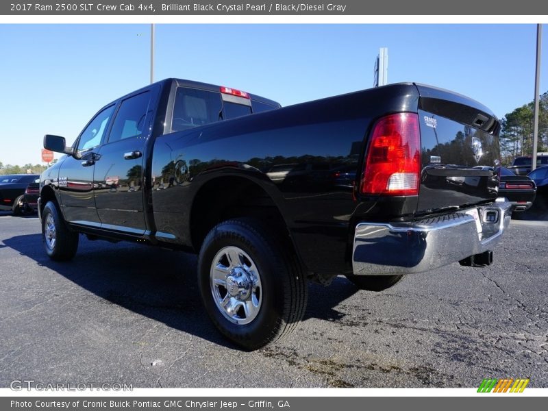 Brilliant Black Crystal Pearl / Black/Diesel Gray 2017 Ram 2500 SLT Crew Cab 4x4