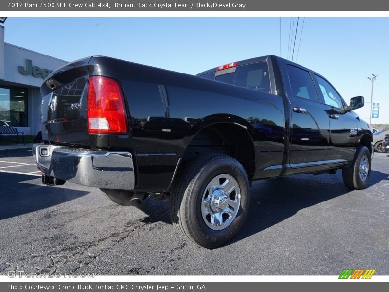 Brilliant Black Crystal Pearl / Black/Diesel Gray 2017 Ram 2500 SLT Crew Cab 4x4