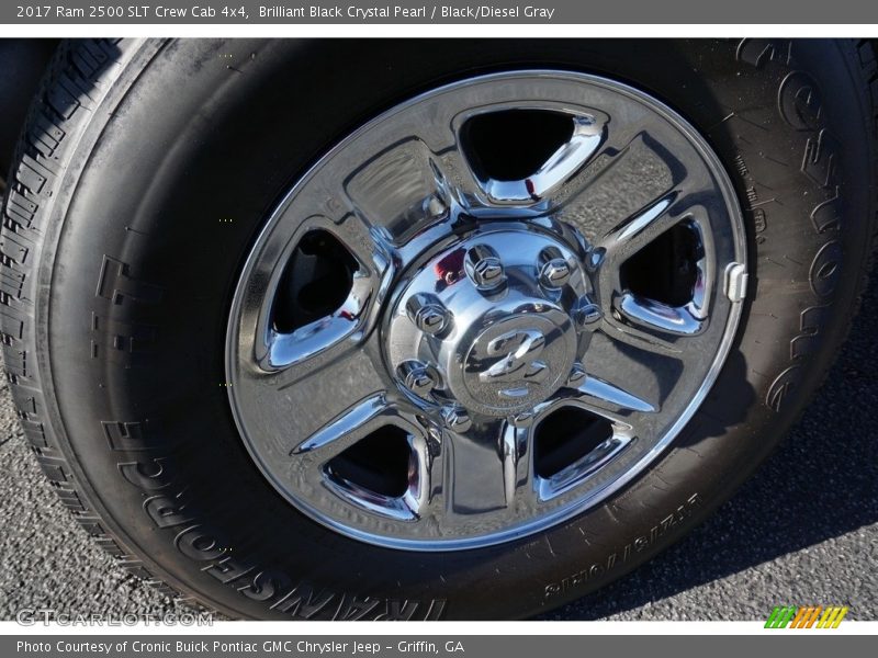 Brilliant Black Crystal Pearl / Black/Diesel Gray 2017 Ram 2500 SLT Crew Cab 4x4