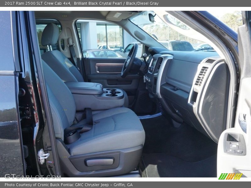 Brilliant Black Crystal Pearl / Black/Diesel Gray 2017 Ram 2500 SLT Crew Cab 4x4