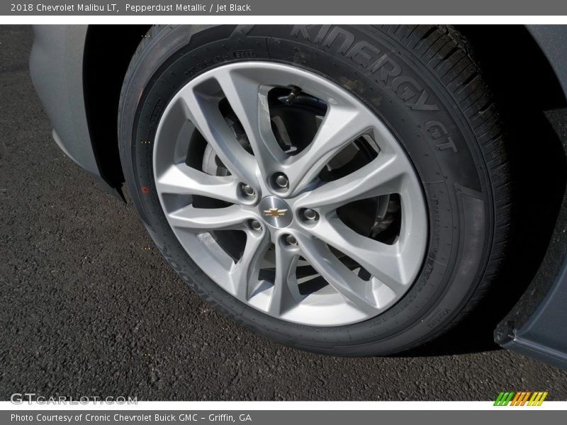 Pepperdust Metallic / Jet Black 2018 Chevrolet Malibu LT