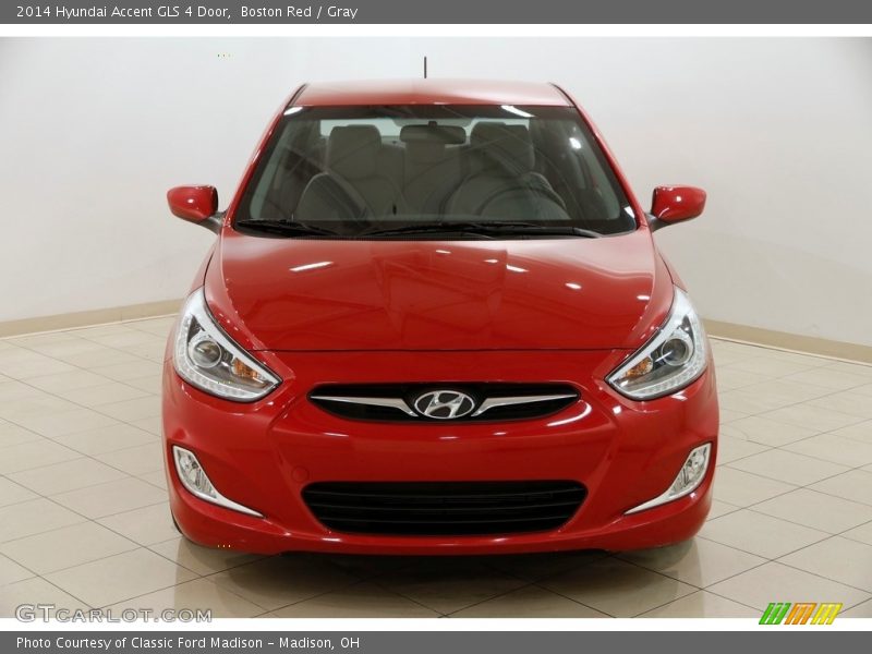 Boston Red / Gray 2014 Hyundai Accent GLS 4 Door