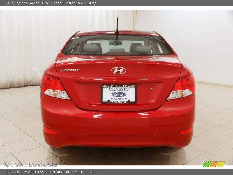 Boston Red / Gray 2014 Hyundai Accent GLS 4 Door